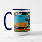 Mug Camper Painting - Gift for Camping Lovers (Gauche)