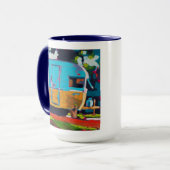 Mug Camper Painting - Gift for Camping Lovers (Devant gauche)