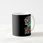 Mug Camper Queen Classy Sassy Smart Drôle Femmes Fille (Devant droit)