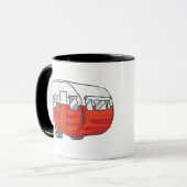Mug Camper rouge vintage (Devant gauche)
