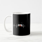 Mug Camper Trailer Teardrop Heartbeat Rv Camping  (Gauche)
