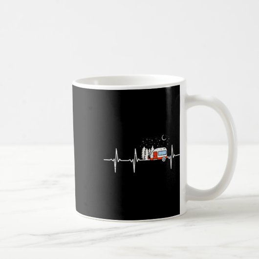 Mug Camper Trailer Teardrop Heartbeat Rv Camping  (Droite)