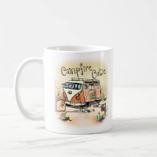 Mug Campfire Cutie Camping Vintage (Gauche)