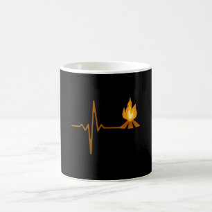 Mug Campfire Heartbeat Camping
