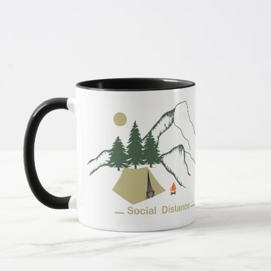 Mug Camping amusant (Gauche)