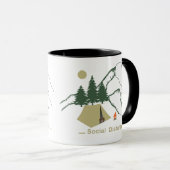 Mug Camping amusant (Devant droit)