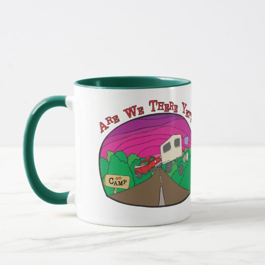 Mug Camping amusant (Gauche)