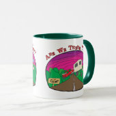 Mug Camping amusant (Devant droit)