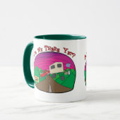 Mug Camping amusant (Devant gauche)
