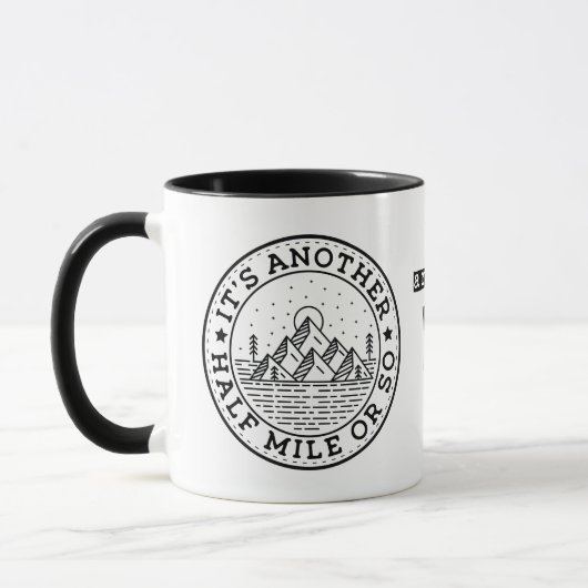 Mug Camping amusant randonnée un autre 800 mètres envi (Gauche)