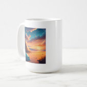 Mug Camping au lever du soleil (Devant gauche)