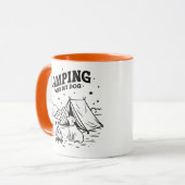 Mug Camping avec My Dog - Café & Aventure Mu (Devant gauche)