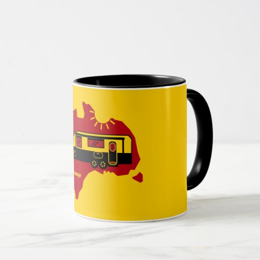 Mug Camping Caravan australien (Devant droit)
