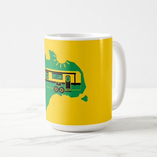 Mug Camping Caravan australien (Devant droit)
