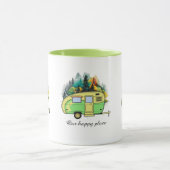 Mug Camping, caravane, forêt, endroit heureux (Centre)