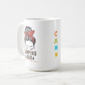 Mug Camping Cheveux s'en fiche (Devant gauche)