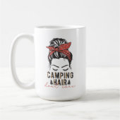 Mug Camping Cheveux s'en fiche (Gauche)