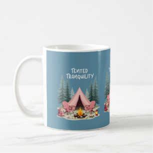 Mug Camping Cosy Tente de Glamping Esthétique & Feu de