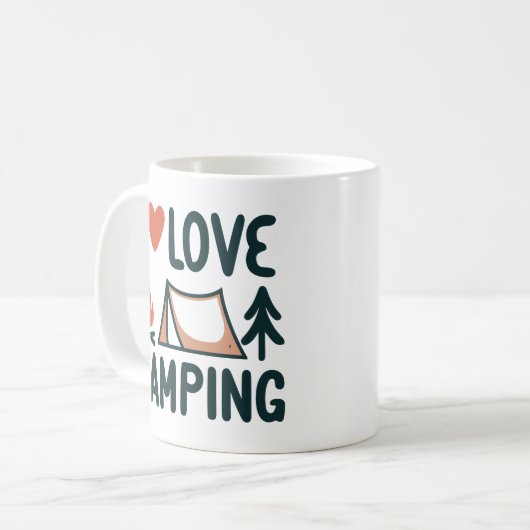 Mug Camping Cute I Love (Devant gauche)