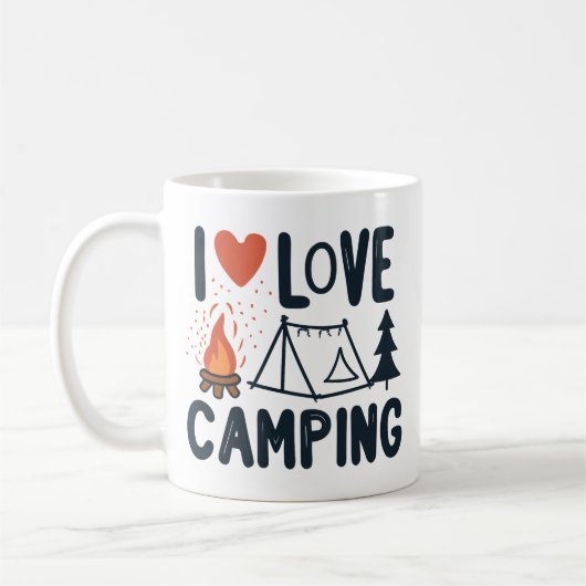 Mug Camping Cute I Love (Gauche)