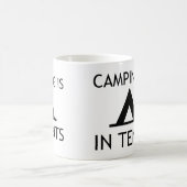 Mug Camping Dans Les Tentes Amusant Pun (Centre)