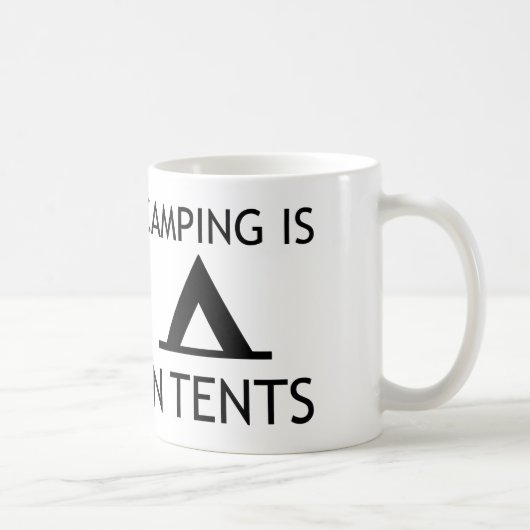 Mug Camping Dans Les Tentes Amusant Pun (Droite)