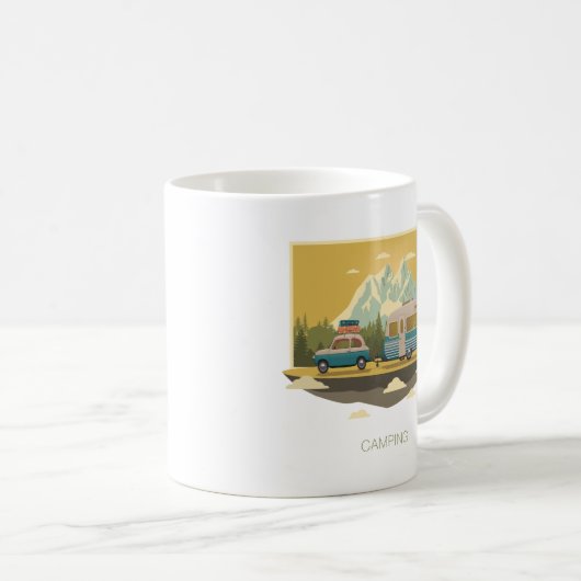 Mug Camping de caravane (Devant droit)