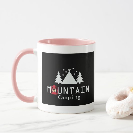 Mug camping de montagne (Avec donut)
