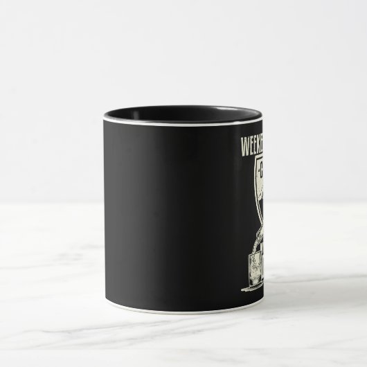 Mug Camping de prévision de week-end avec une (Centre)