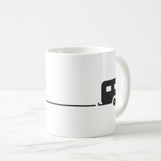 Mug Camping de remorque d'arbre de Joshua (Devant droit)