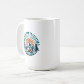 Mug camping d'été drôle (Devant gauche)