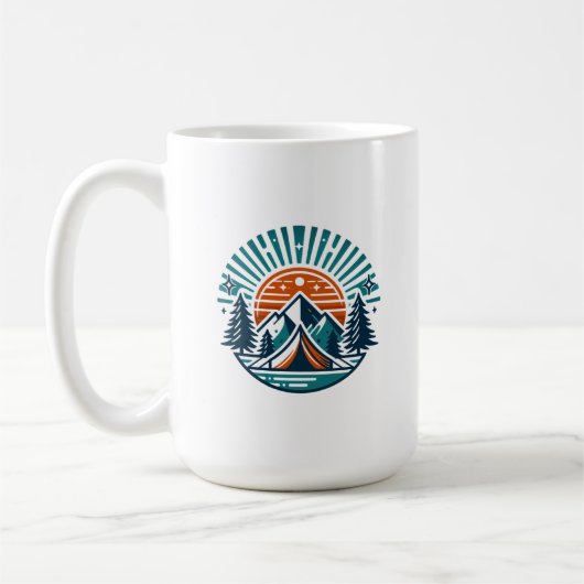 Mug camping d'été drôle (Gauche)