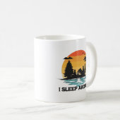 Mug Camping Drôle - Je Dors Autour (Devant droit)