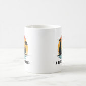 Mug Camping Drôle - Je Dors Autour (Centre)