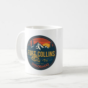 Mug camping en montagne vintage fort collins colorado