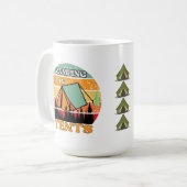 Mug Camping en tente (Devant gauche)