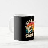 Mug Camping enfants mignon marshmallow feu de camp (Devant gauche)