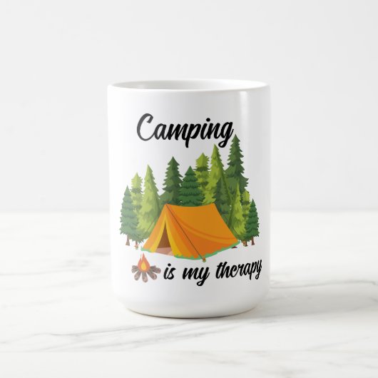 Mug Camping est ma thérapie mignonne (Centre)