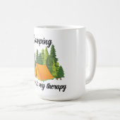Mug Camping est ma thérapie mignonne (Devant droit)