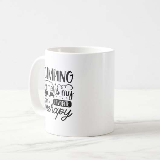 Mug Camping est ma thérapie préférée (Devant gauche)