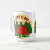 Mug Camping est mon endroit heureux (Devant gauche)