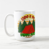 Mug Camping est mon endroit heureux (Gauche)
