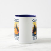 Mug Camping est mon plan de retraite Drôle camping Cad (Centre)