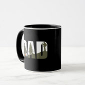 Mug Camping et père de randonneur randonnée (Devant gauche)