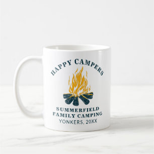 Mug Camping familial Correspondance RV Voyage Happy Ca