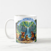Mug Camping familial rustique moderne (Gauche)