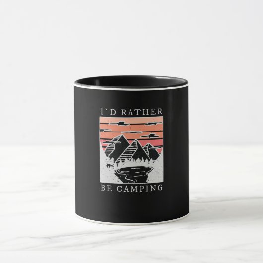 Mug Camping - Je Préférerais Faire Du Camping (Centre)