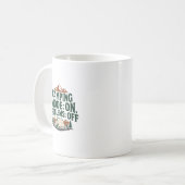 Mug Camping Mode On Problems Off Funny Outdoor Design (Devant gauche)
