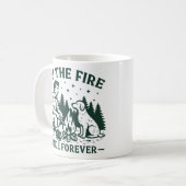 Mug Camping moderne au bord du feu (Devant gauche)