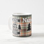 Mug Camping Personnalisé Conception Camper Conception  (Devant gauche)